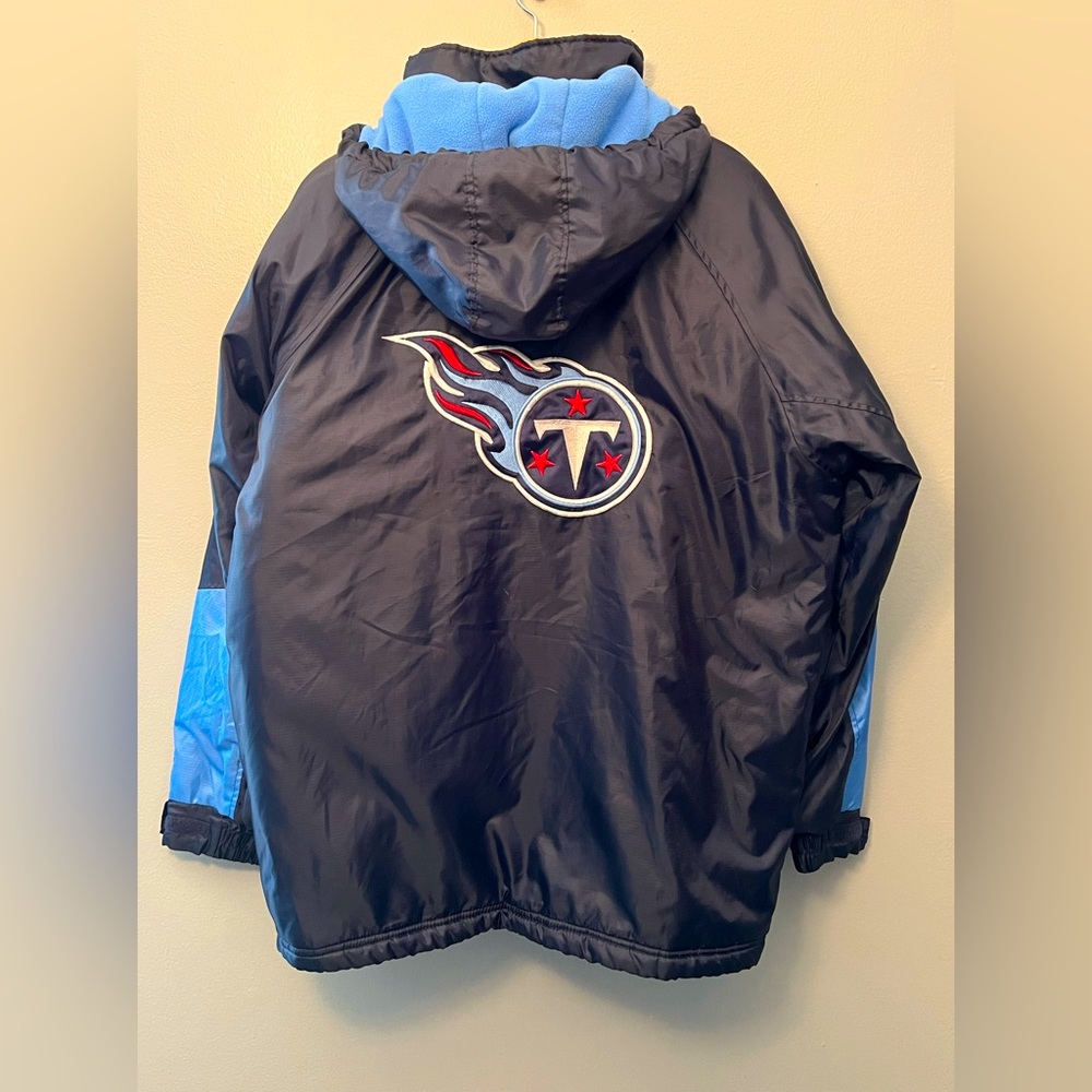 Tennessee Titans NFL Football Hooded Winter Jacket Size Large Mens